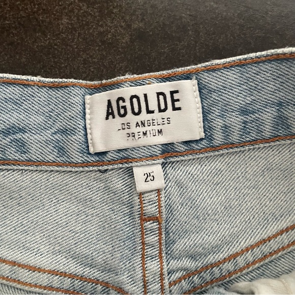 AGOLDE Women's Dee Vintage High Rise Shorts - Size 25 - Picture 12 of 12
